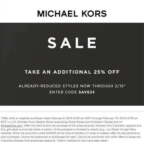 michael kors newsletter discount|Michael Kors first order promo code.